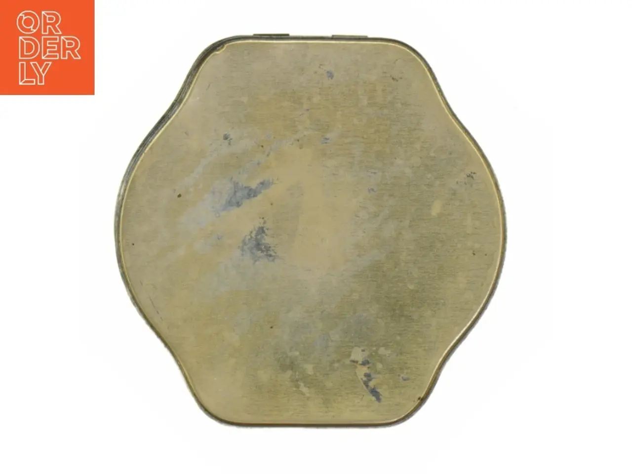 Billede 4 - Antik Engelsk metaldåse 1920'erne med blomstermotiv (str. 16,5 x 16,5 x 7 cm)