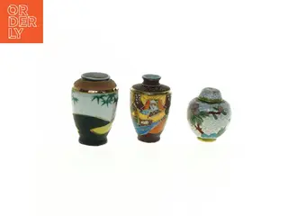 Dekorative miniature vaser (str. 4,5 x, 4 cm til 6,5 x 4 cm)