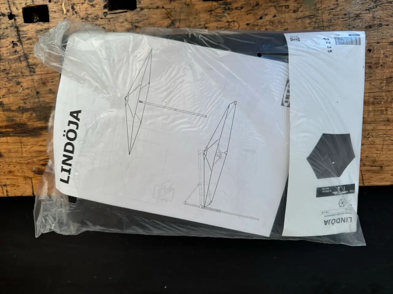 Billede 1 - IKEA LINDÖJA parasoldug Ø300cm, grå (udgået farve)