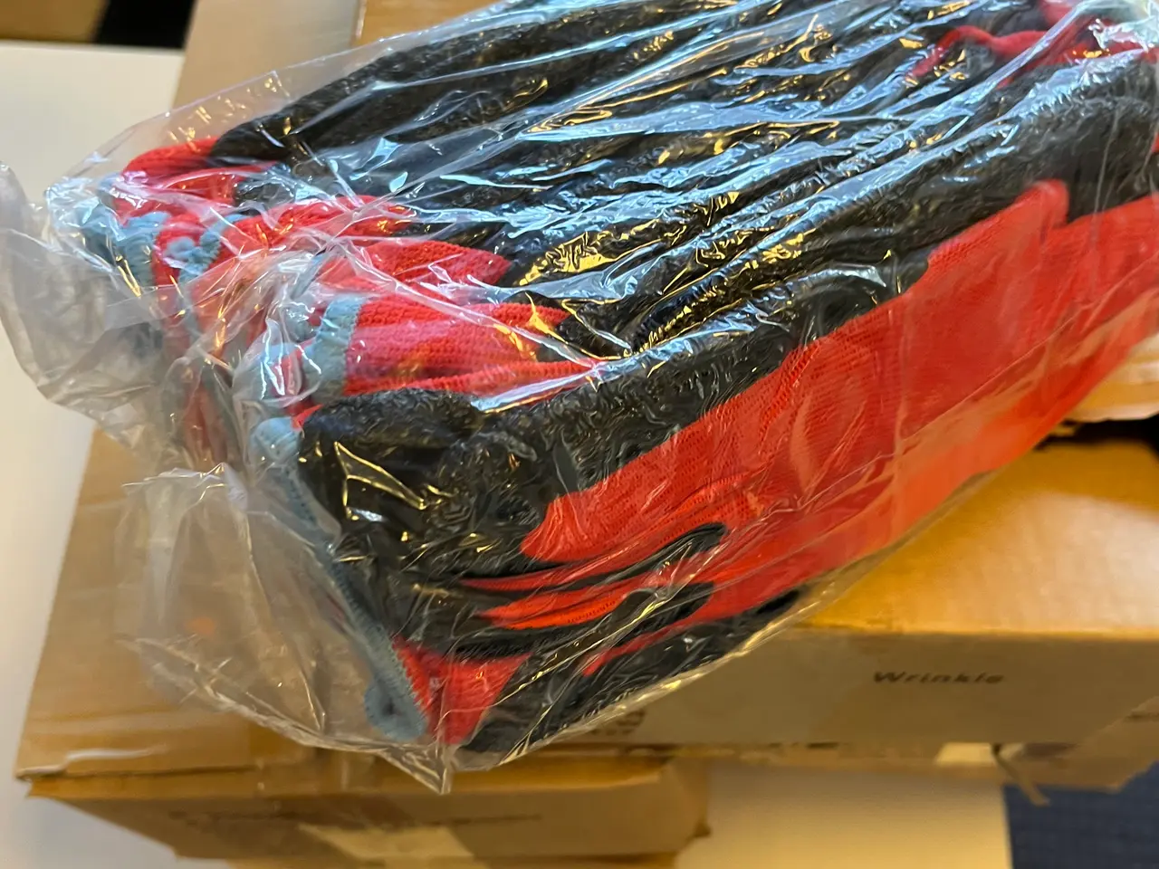 Billede 1 - Havehandsker I str. XL PLOYESTER GLOVE LATEX WRINKLE 250 stk. Ca.