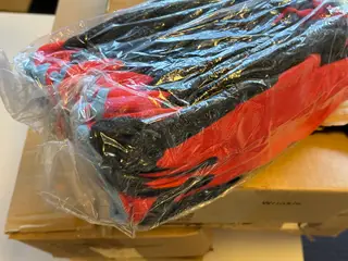 Havehandsker I str. XL PLOYESTER GLOVE LATEX WRINKLE 250 stk. Ca.