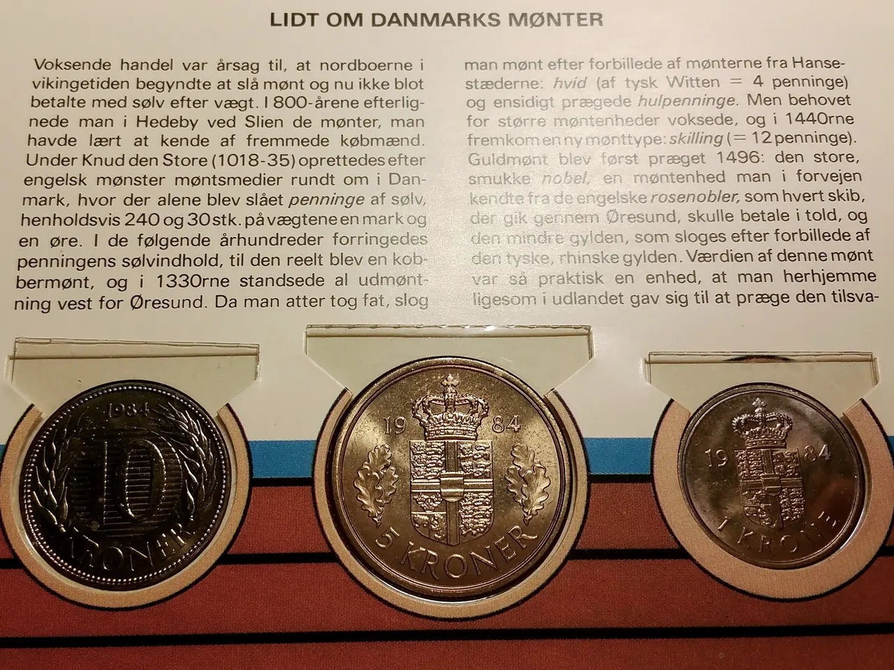 Billede 2 - DANMARK MØNTSÆT 1982, 1984, 1985