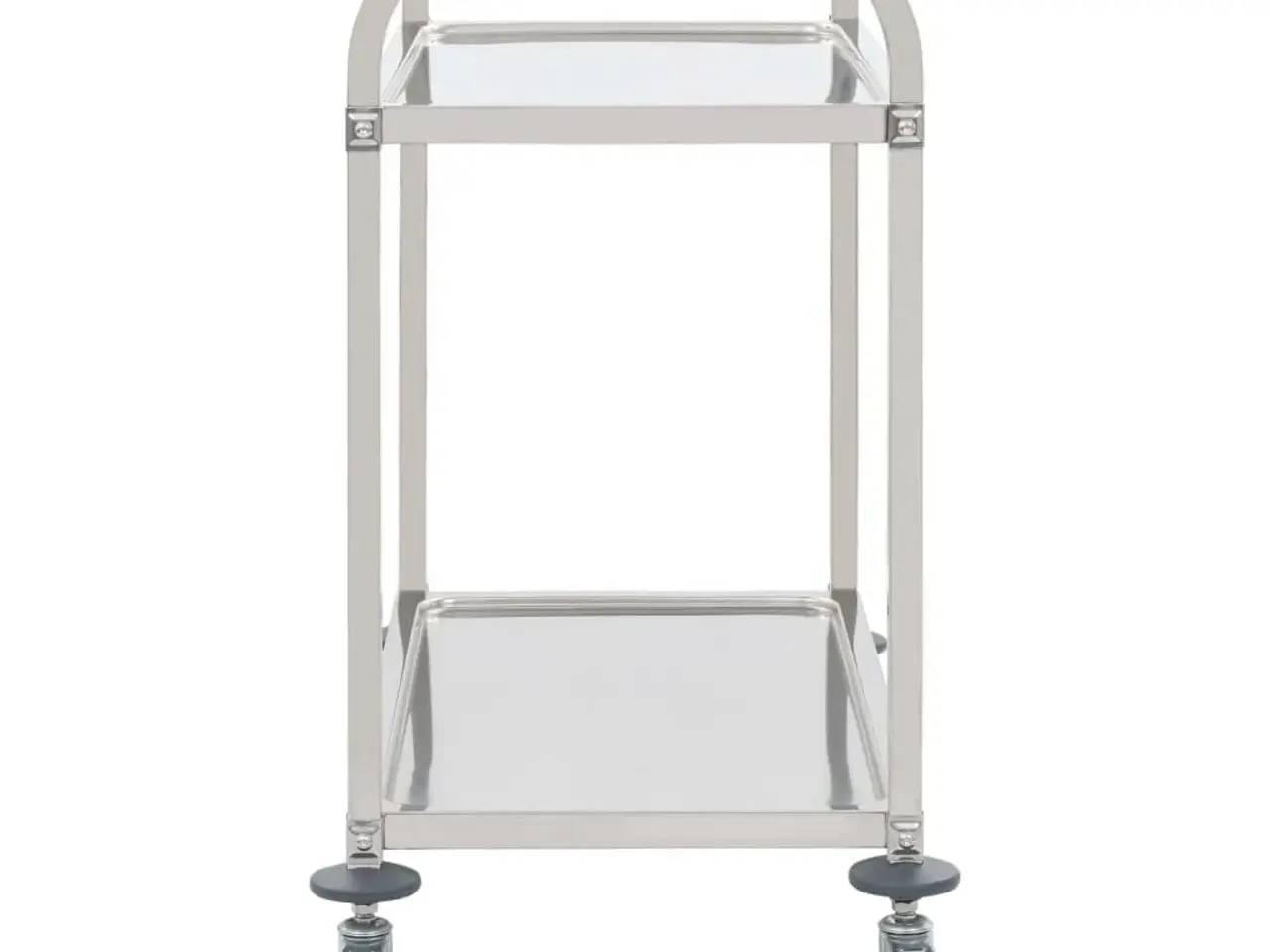 Billede 3 - Køkkenvogn med 2 hylder - rustfrit stål, 95×45×83,5 cm