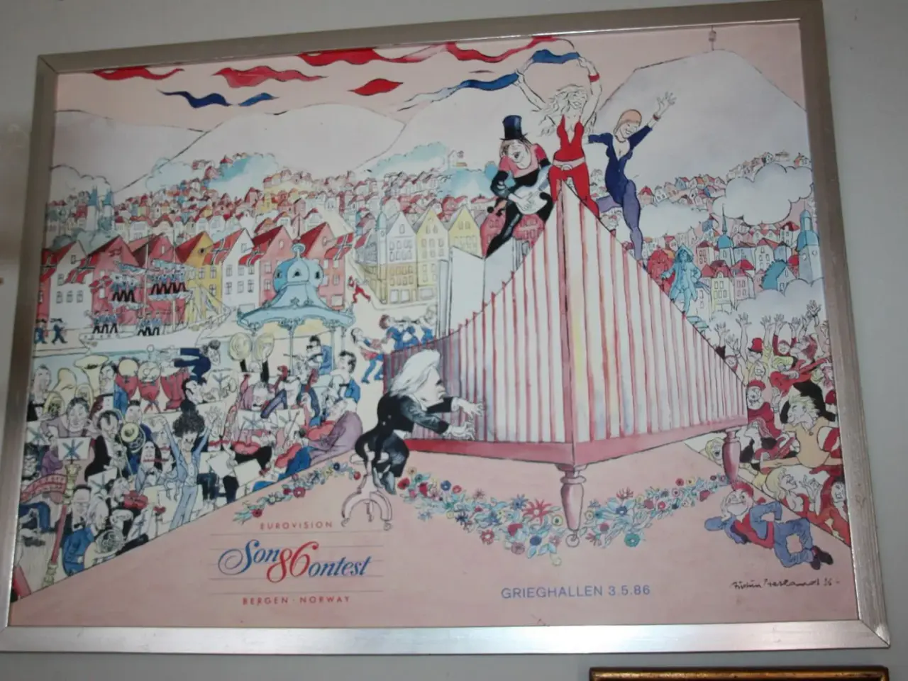 Billede 1 - Plakat Song Contest 1986 i Norway