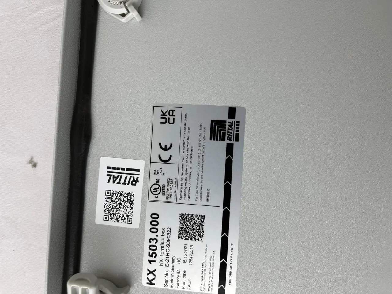 Billede 8 - Rittal KX 1503.000 Steel Terminal Junction Box
