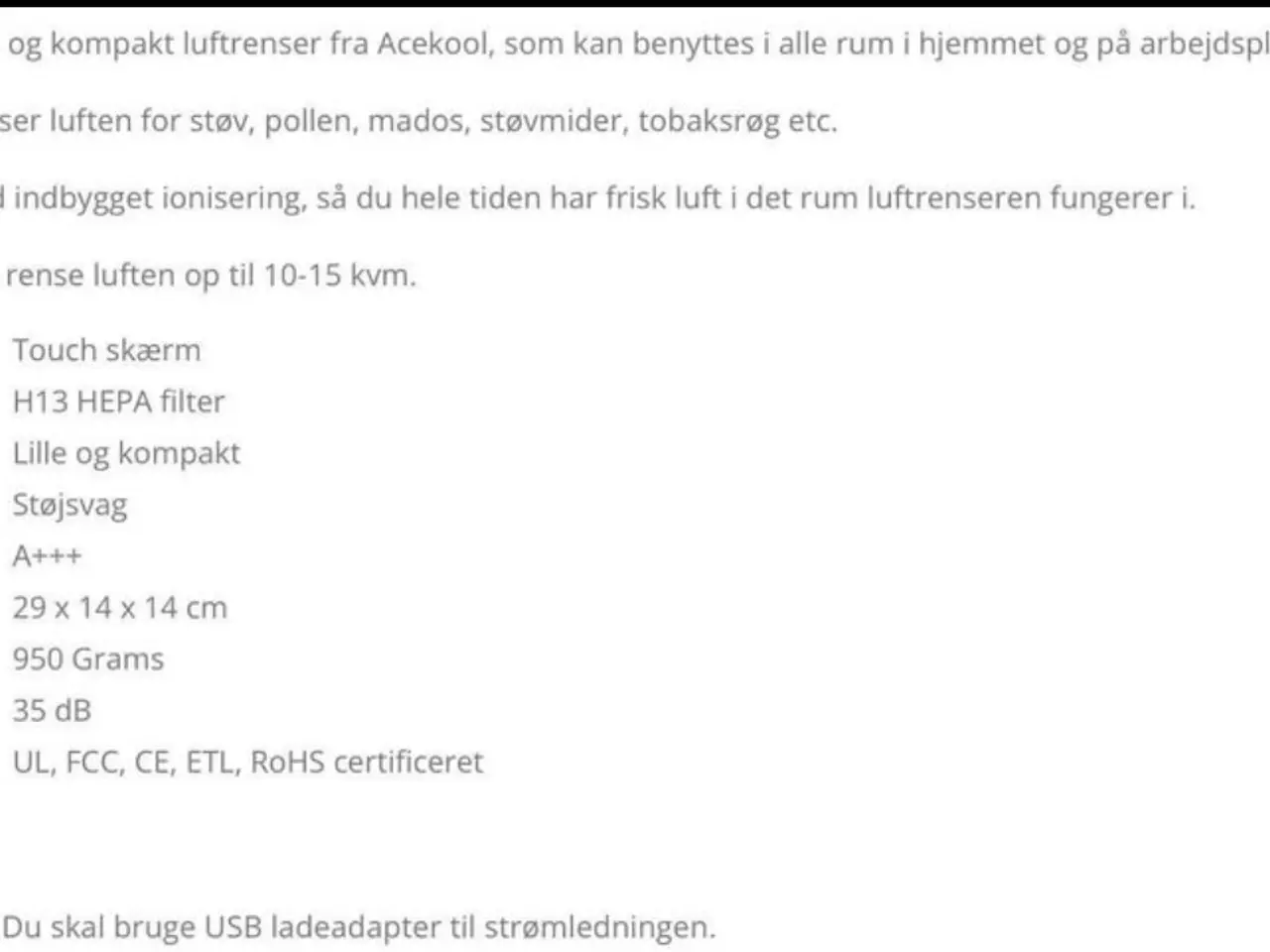 Billede 6 - 🇩🇰 Luftrenser/Luftkøler 🇩🇰