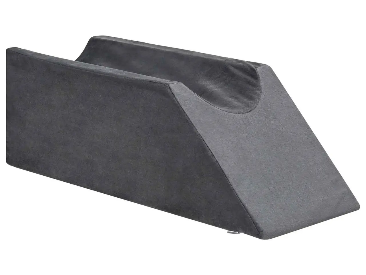 Billede 2 - Benpude i kileform 68 x 25 x 21,5 cm - grå