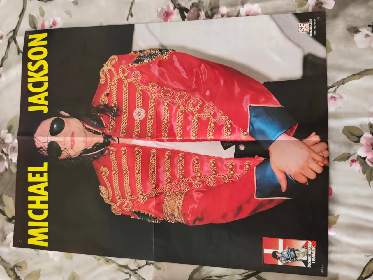 Billede 1 - Dobbelt Michael Jackson plakat fra han var i KBH