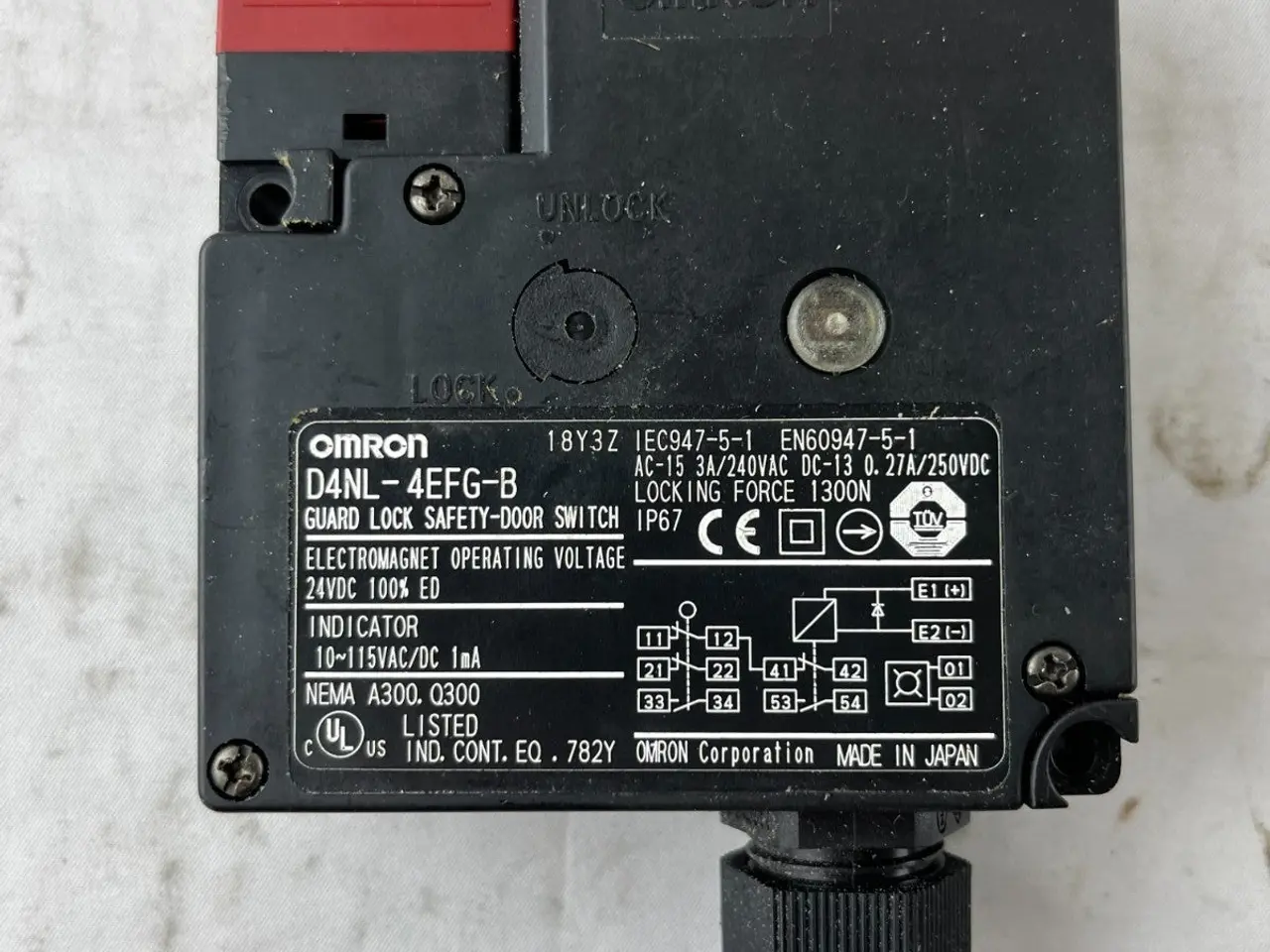 Billede 3 - Omron D4NL-4EFG-B Guard Lock Safety Door kontakt