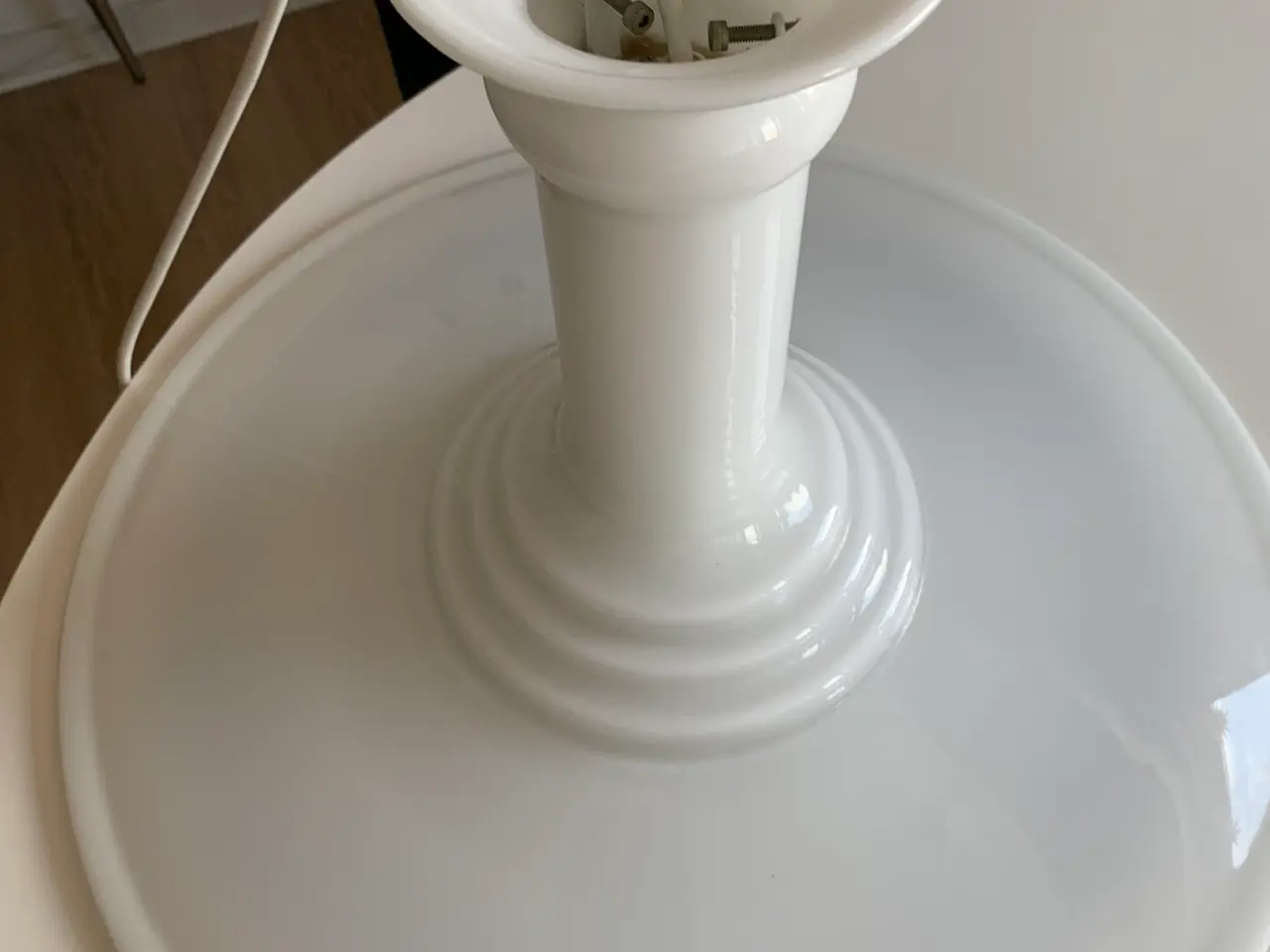 Billede 1 - Holmegård loftlampe hvid 