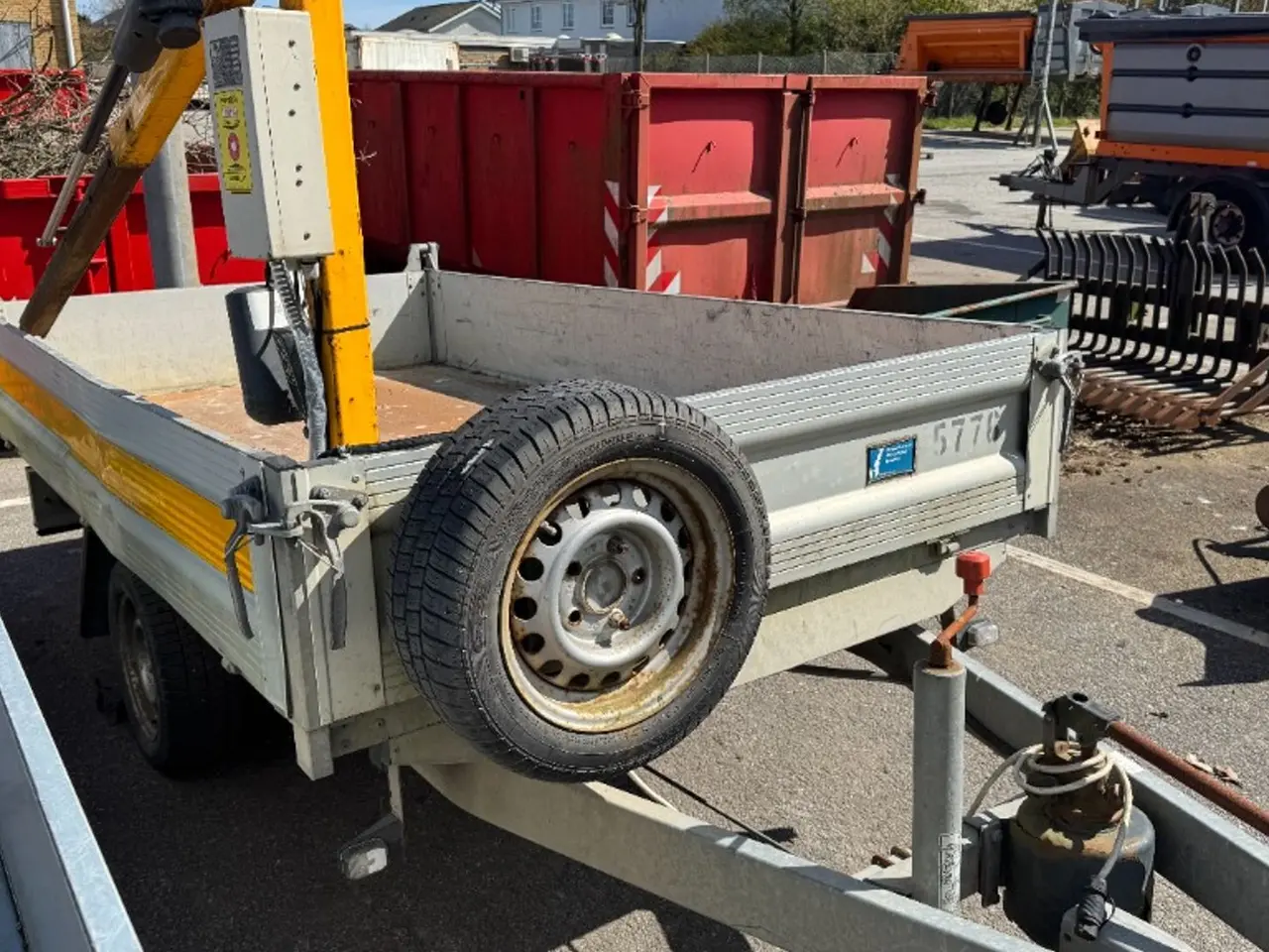 Billede 3 - Unsinn 1800kg tiptrailer m kran