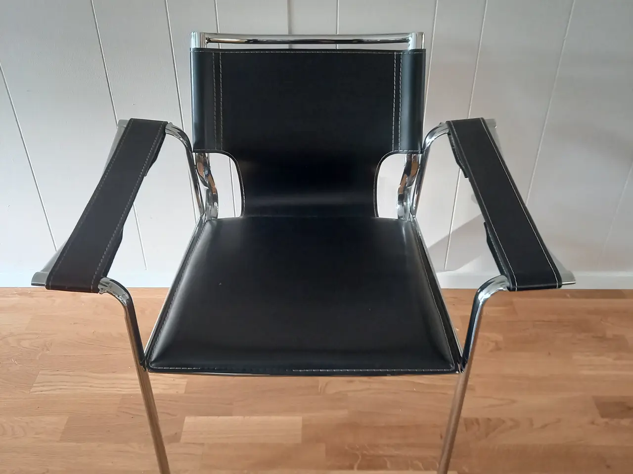 Billede 4 - Vintage modern armchair læder og krom