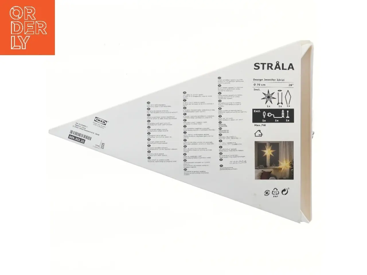 Billede 2 - Stråla julestjerne pendellampe fra IKEA (str. Ø 70 cm)