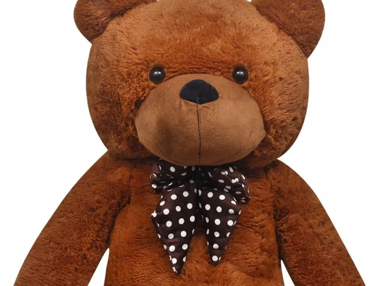 Billede 4 - Blød plysbamse XXL 135 cm - brun teddybjørn