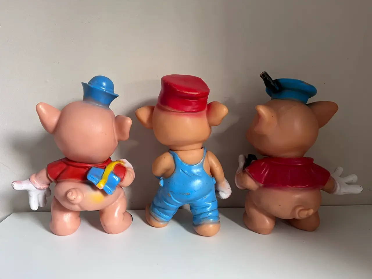 Billede 2 - De tre små grise gummifigurer fra 60’erne