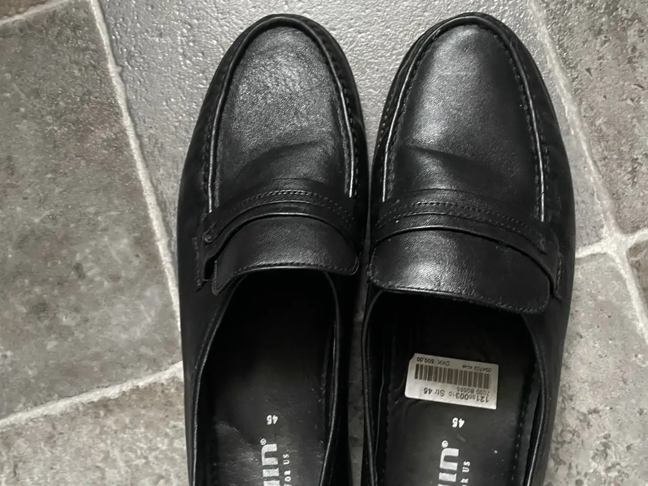 Billede 1 - Loafers sort skind