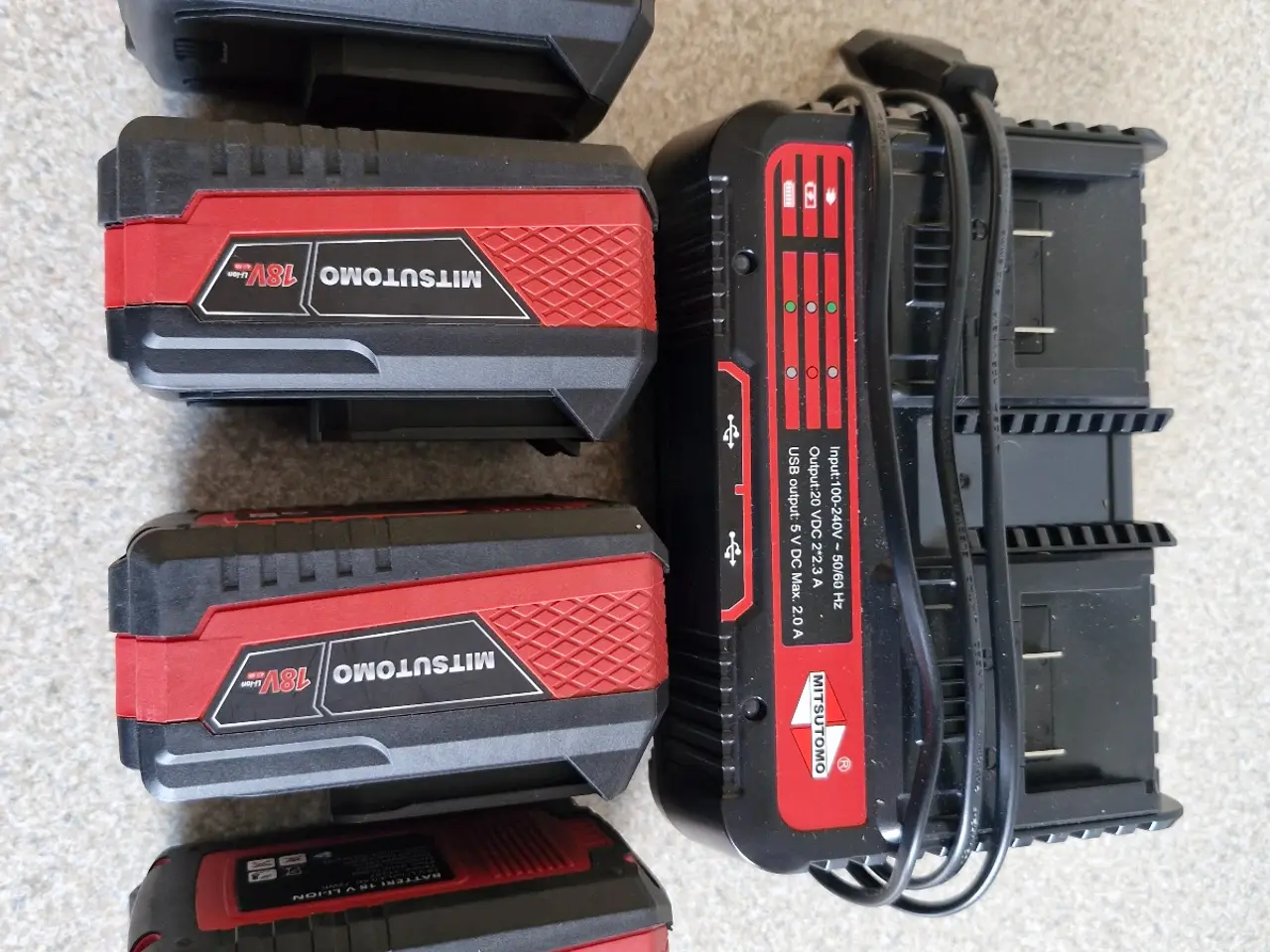 Billede 1 - Batterier plus lader