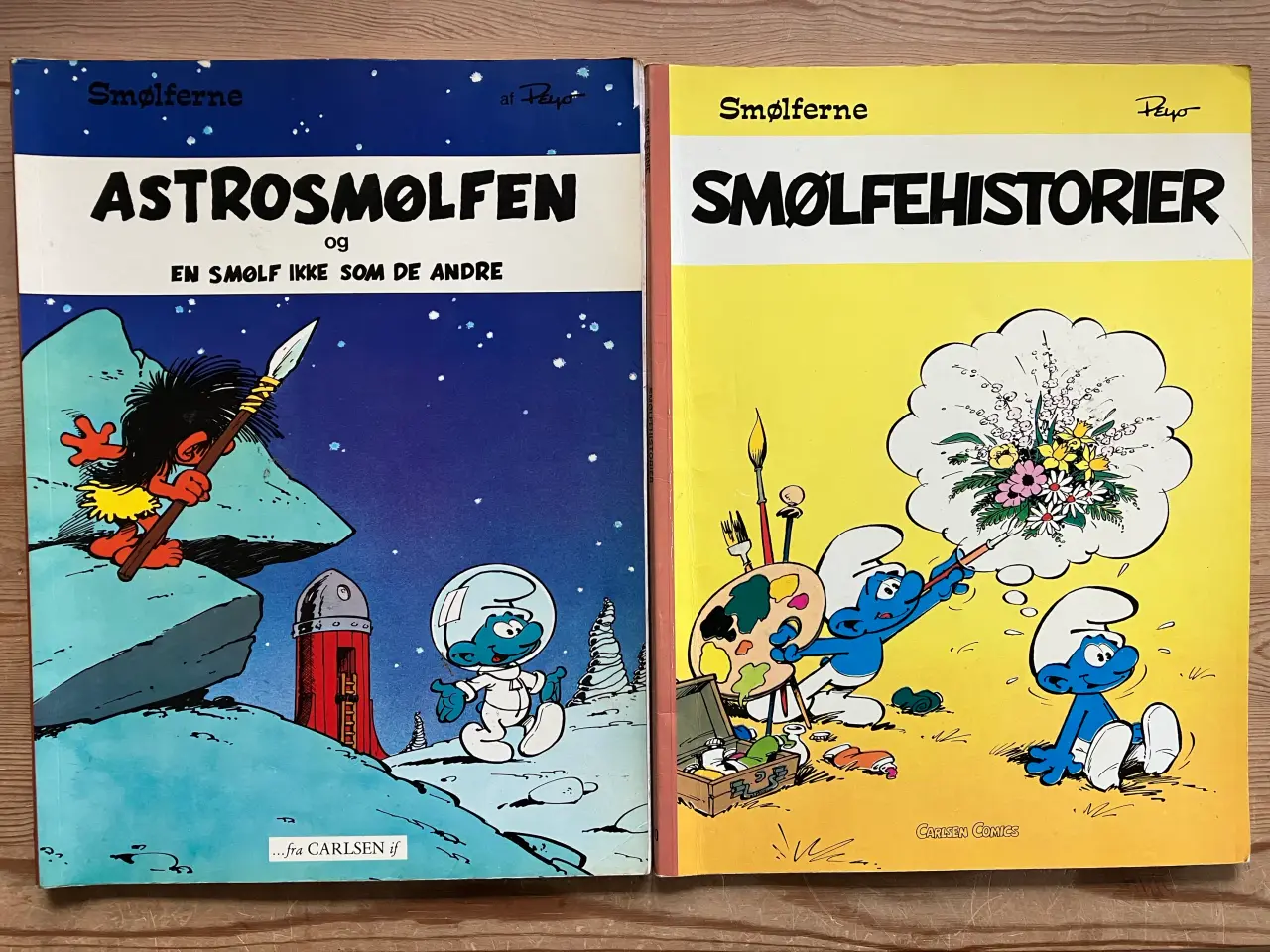 Billede 2 - 13 gamle tegneseriealbum, Smølferne, Frændeløs