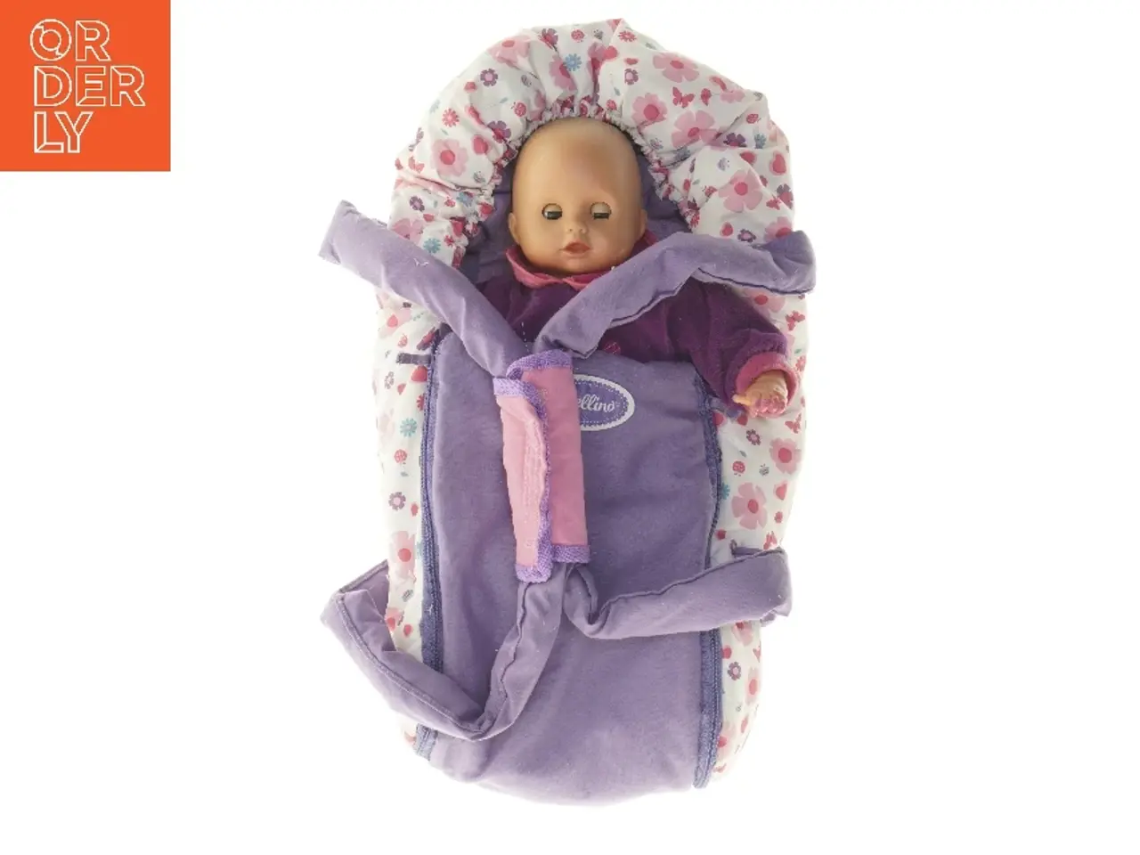 Billede 1 - Dukke med bærelift fra Bebellino (str. 39x21 cm)