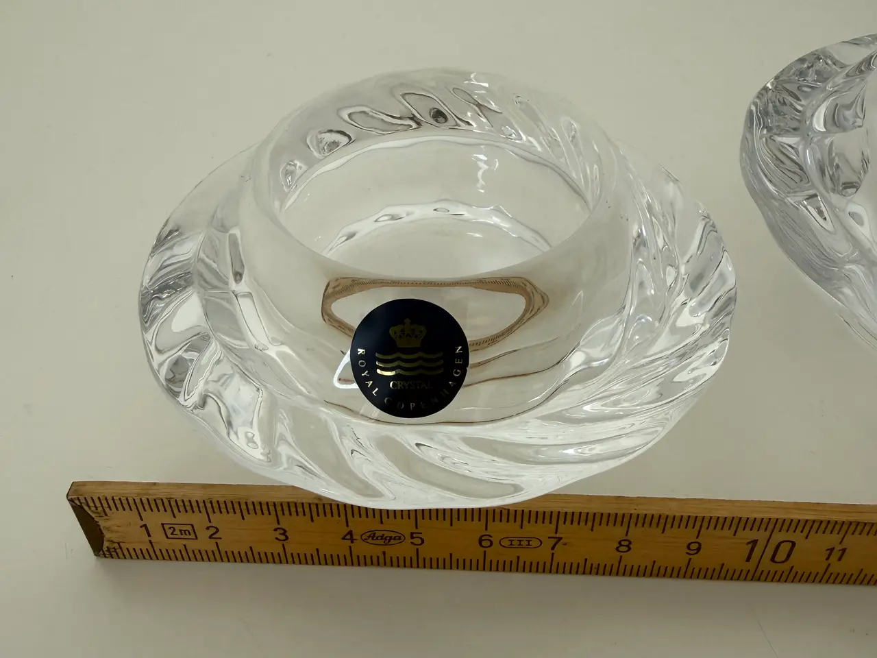 Billede 9 - Sæt med tre stk. RC glas lysestager