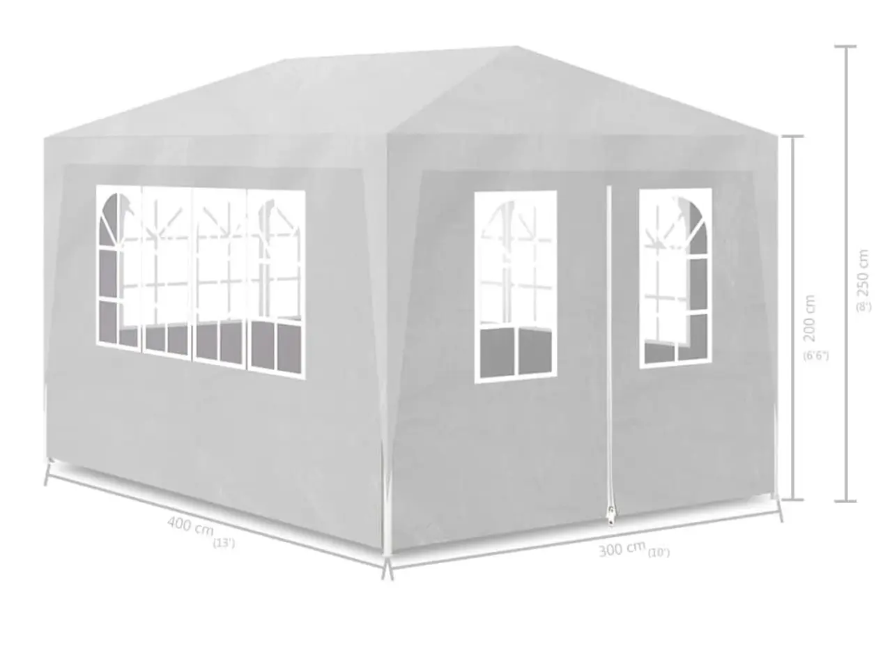 Billede 7 - Festtelt 3 x 4 m hvid