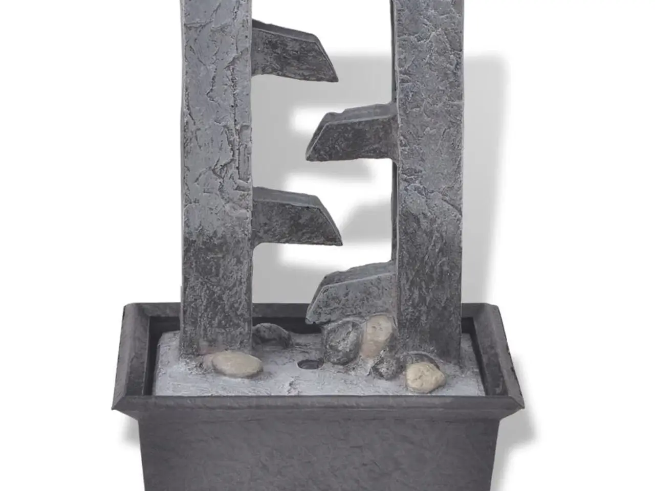 Billede 3 - Indendørs fontæne i polyresin med LED-lys - 24 cm