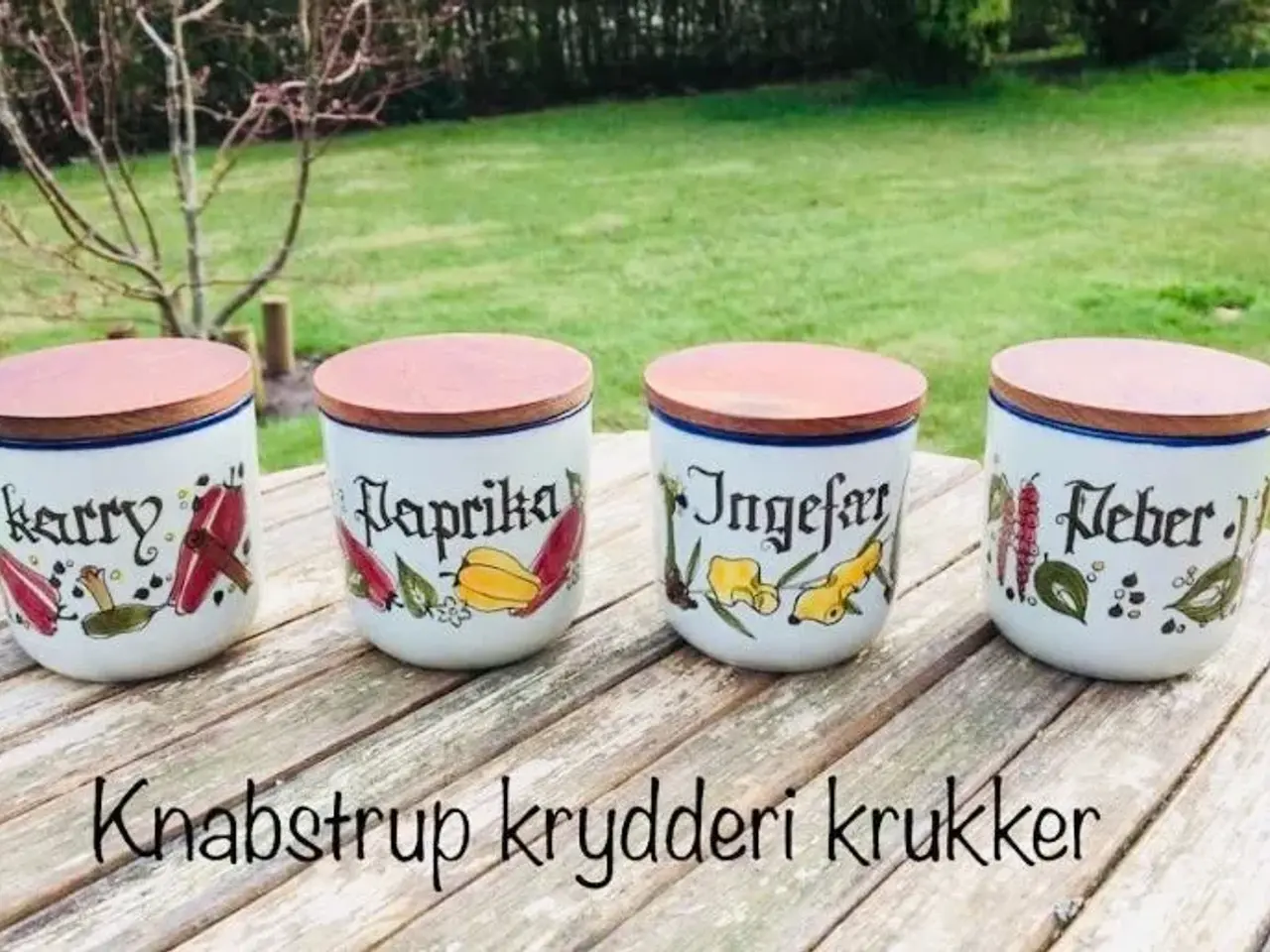Billede 3 - 6 stk Knapstrup krydderikrukker