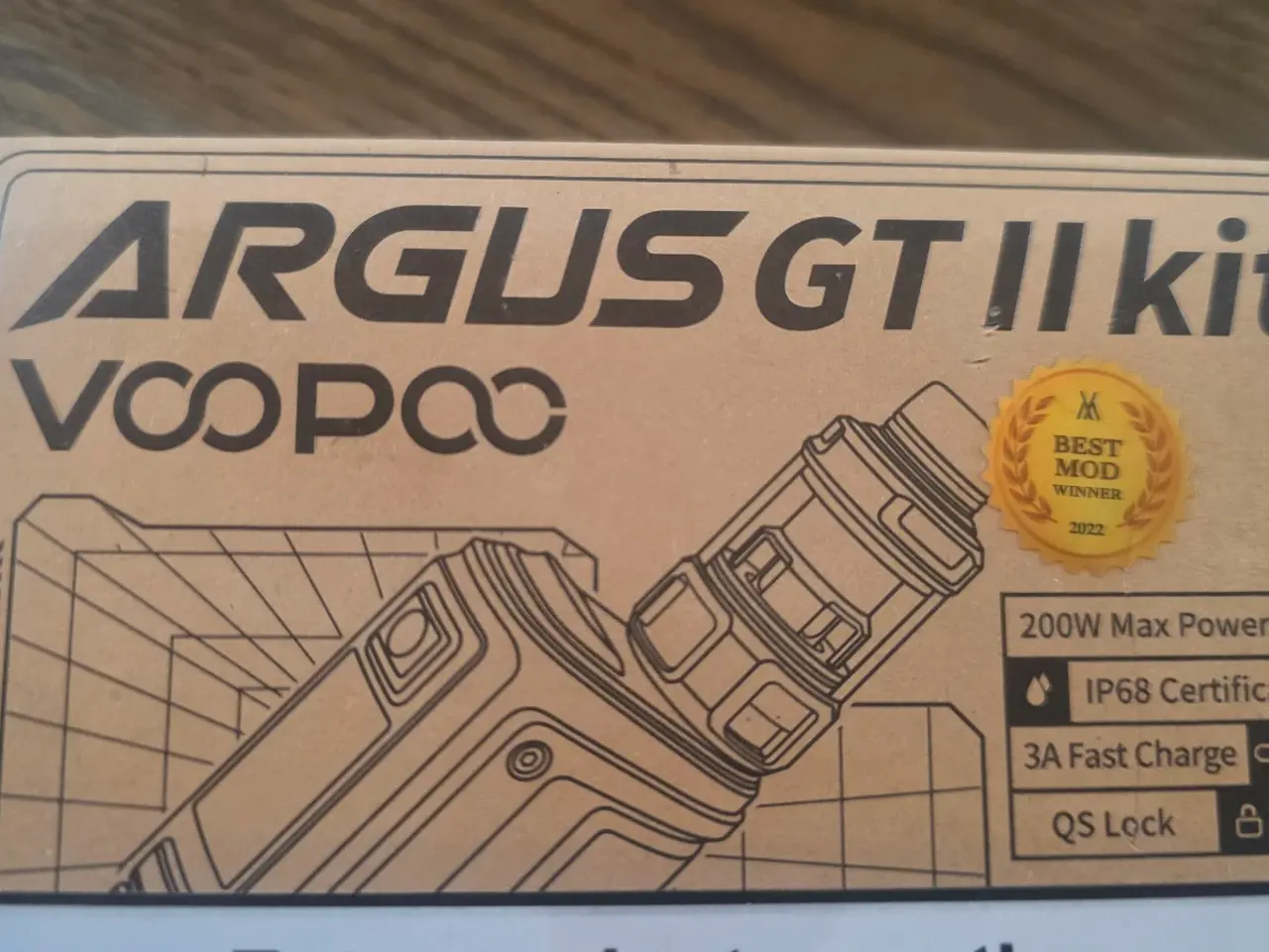 Billede 3 - E cigaret // damp - Komplet Voopoo Argus GT II Kit