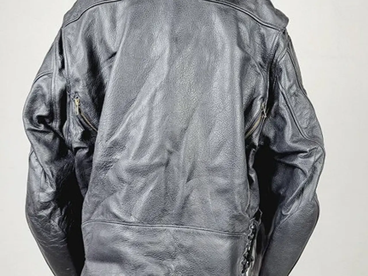 Billede 7 - ⭐️- FIRST GEAR Biker Classic Læderjakke XL