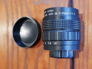 CCTV 25mm objektiv med M 4/3 adapter