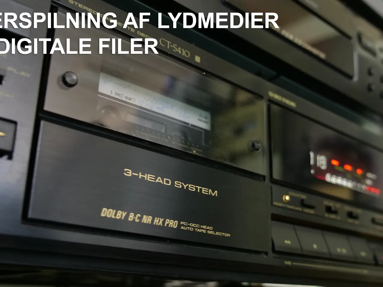 Billede 1 - Overspilning af lydmedier til digitale filer.