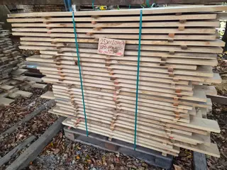 Terrassebrædder 25 x 120mm - naturtørret egetræ