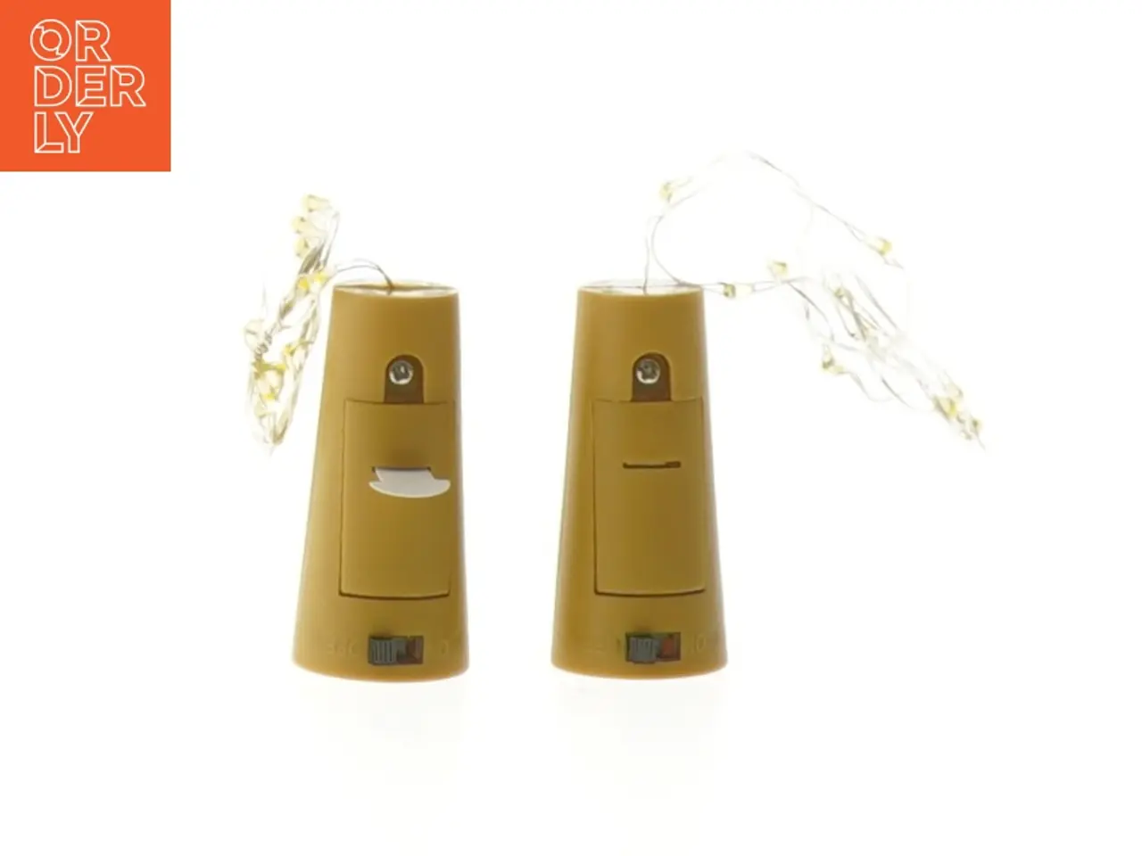Billede 1 - LED lystråd med batterikasse (str. 5 cm. 2 stykker)
