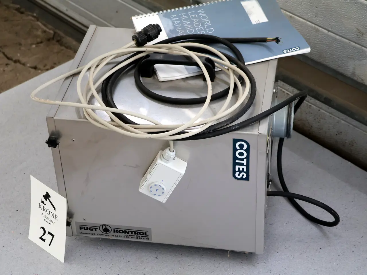 Billede 2 - Cotes CR80B absorptionaffugter m/ekstern hydrostat