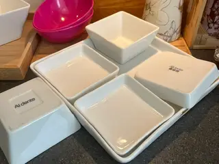 Stilrent Al dente tapassæt i hvidt porcelæn-6 dele