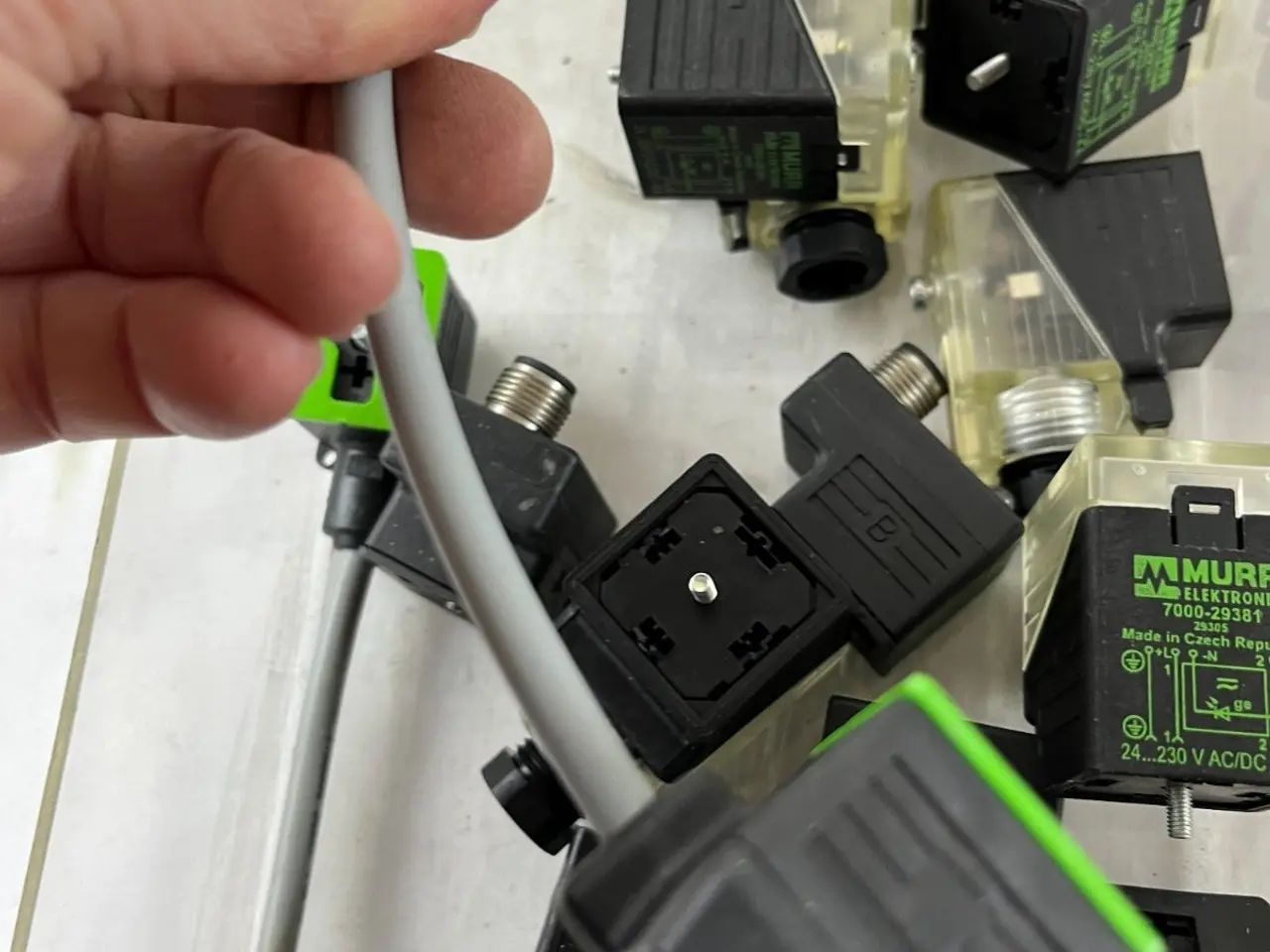 Billede 9 - Murr Elektronik ventil stik Plug DIN 43650 blandet