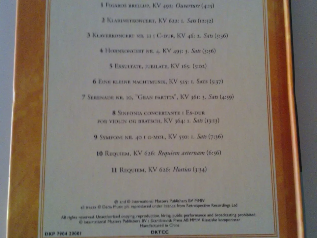 Billede 3 - CD: Mozart (GIV ET PRISBUD)