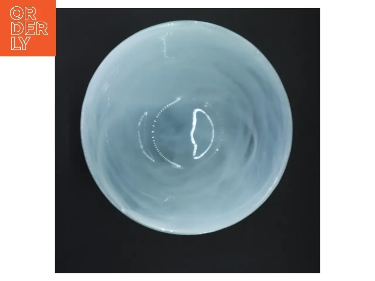 Billede 2 - Lyseblå glasskål Ø21,5 cm (str. Ø 21,5 cm)