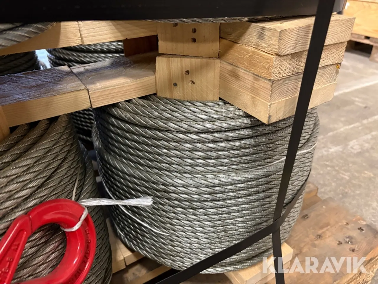 Billede 11 - Stålwire Drahtseilwerk Hemer Taurus wire top e. Safetyhook - 12 bundter / 1680m