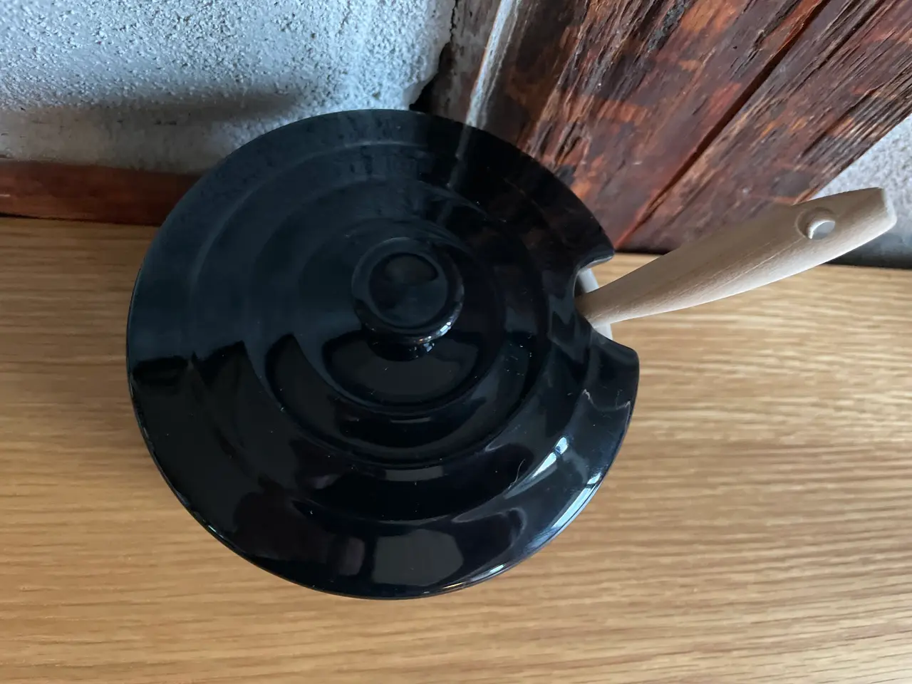 Billede 3 - Le creuset sukkerskål med ske sort 