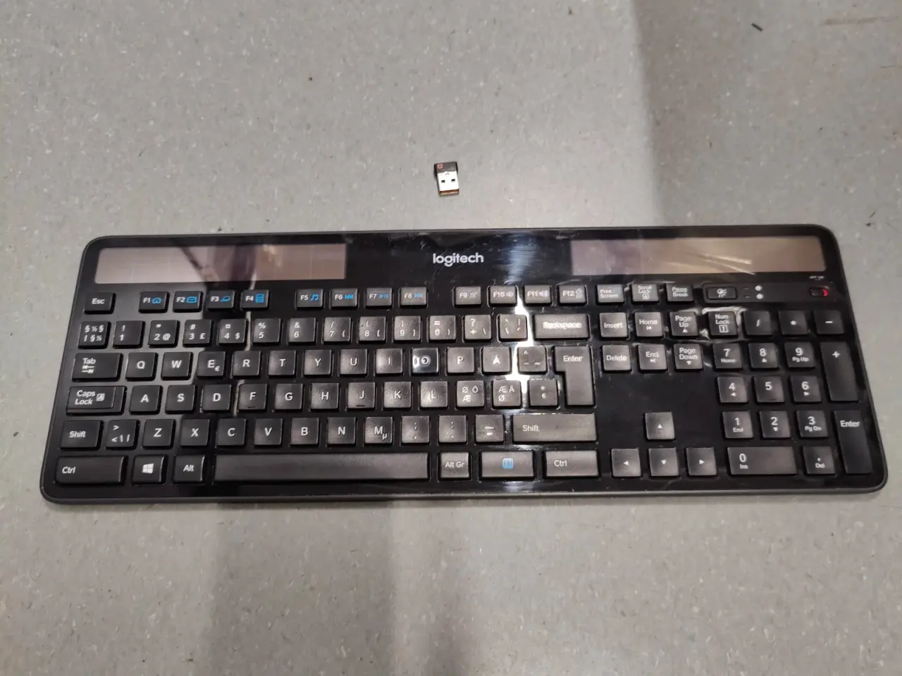 Billede 1 - Logitech k750 solcelle tastatur