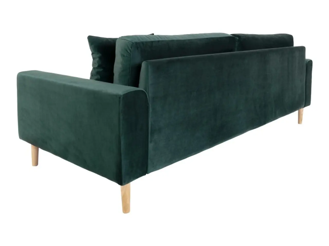 Billede 3 - Lido 3 Personers Sofa - Sofa i mørkegrønt velour