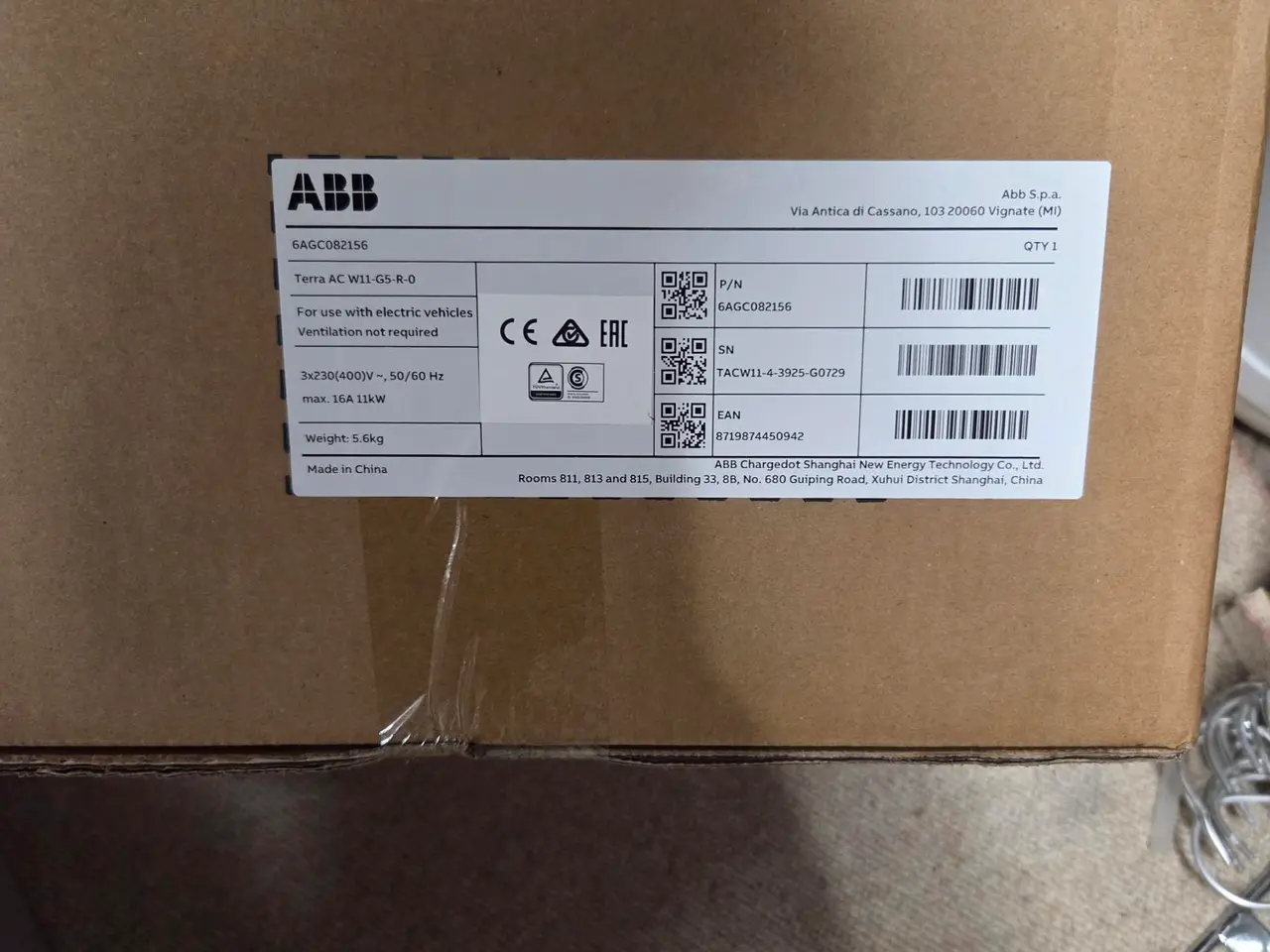 Billede 4 - ABB bil ladebox helt ny med fastkabel.