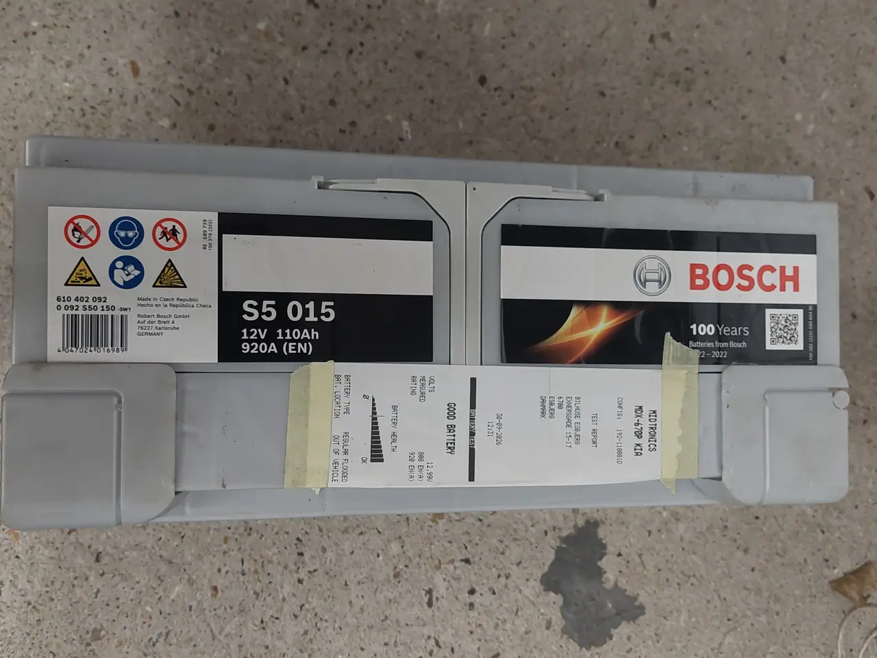 Billede 1 - 110ah bosch 12v batteri