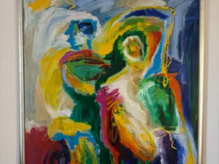 Hanne Kjær maleri “På frier fødder” 201