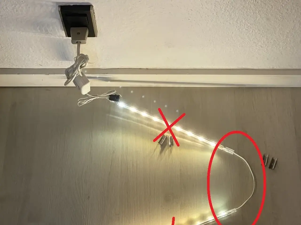 Billede 5 - Ledningssamling med samlestykke til Led skinner