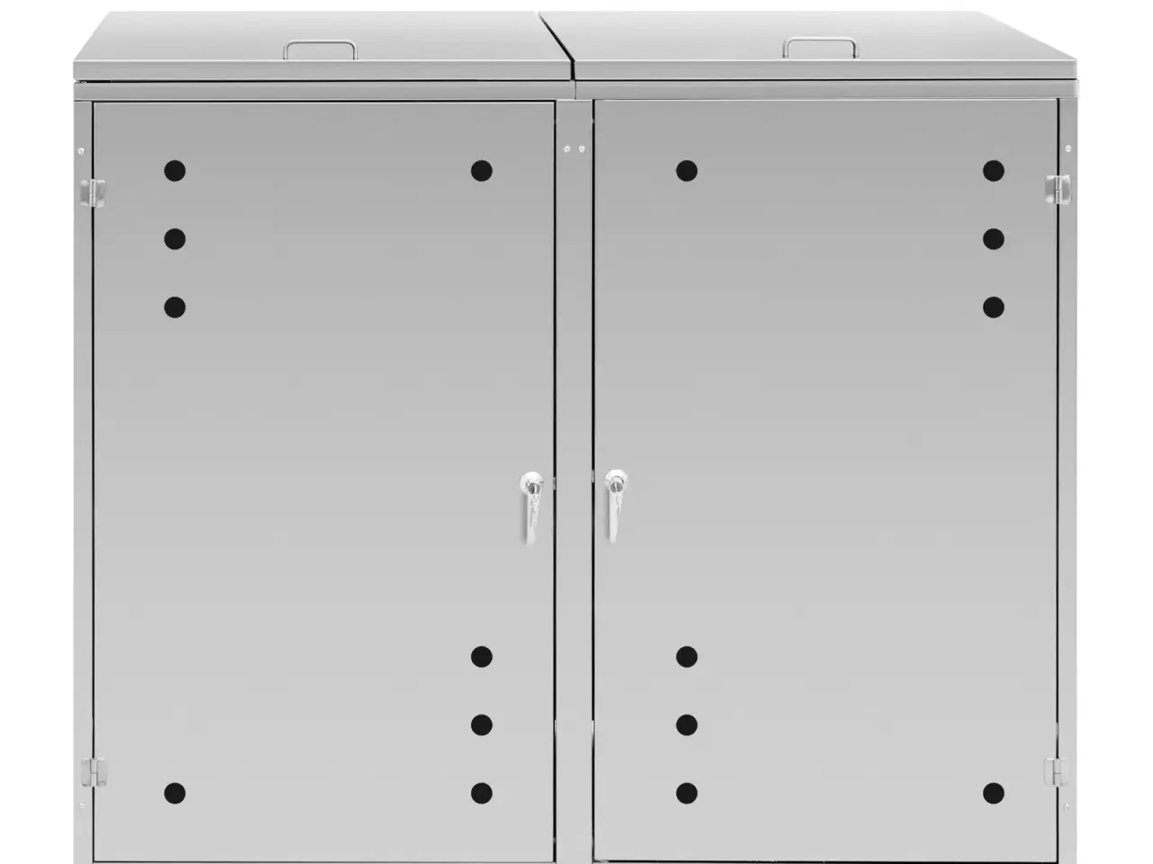 Billede 5 - Skraldespandsskjuler – 2 x 240 l – med lufthuller