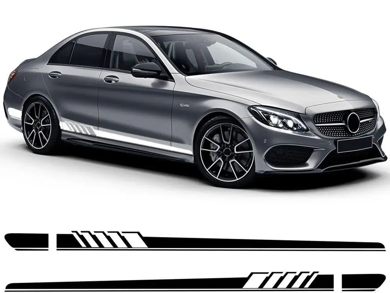 Billede 5 - AMG-Racing stripe i hvid GLC, C/E-klasse