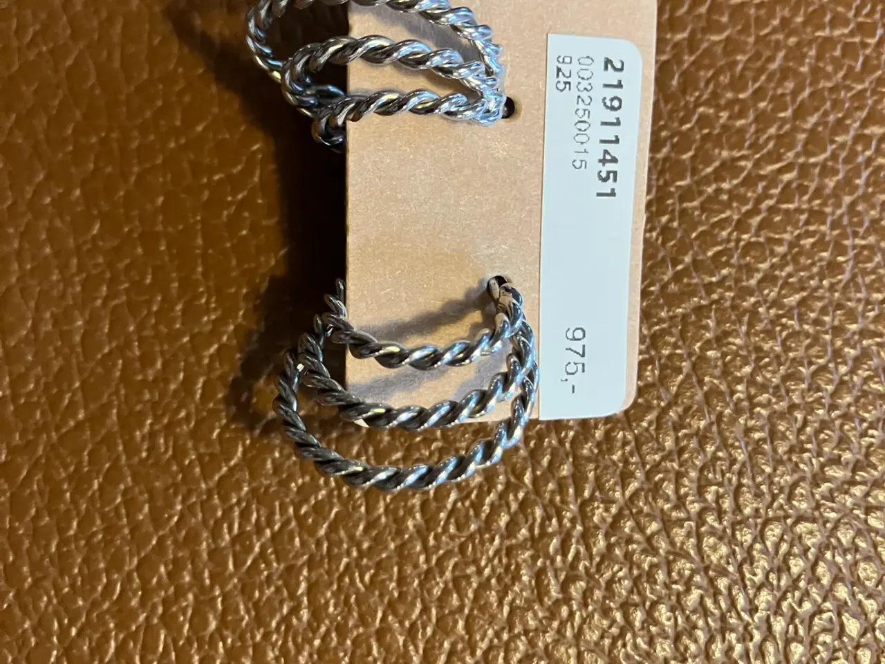 Billede 2 - Triple hoops sølv øreringe
