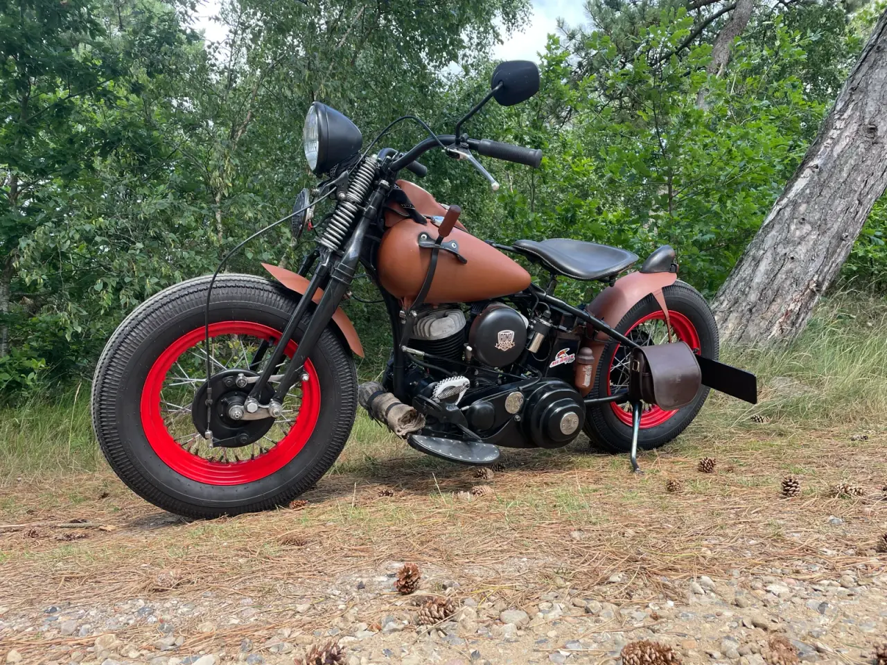 Billede 4 - Harley Davidson Flathead Bobber.